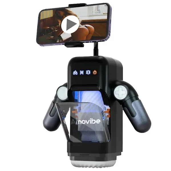 10 Thrusting & Vibration Modes Male Masturbator with Heating Function - Image 2