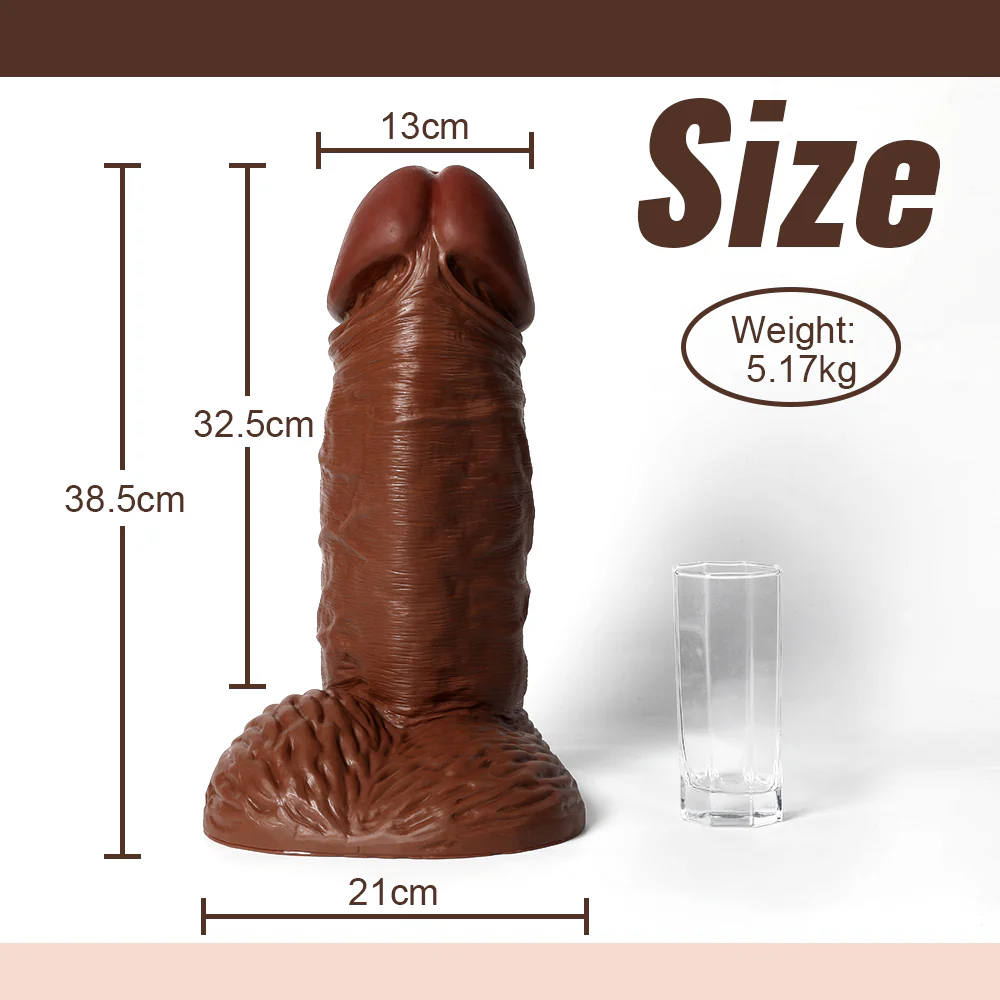 15 Inch Extra Thick Realistic Dildo with Wide Diameter - Image 7