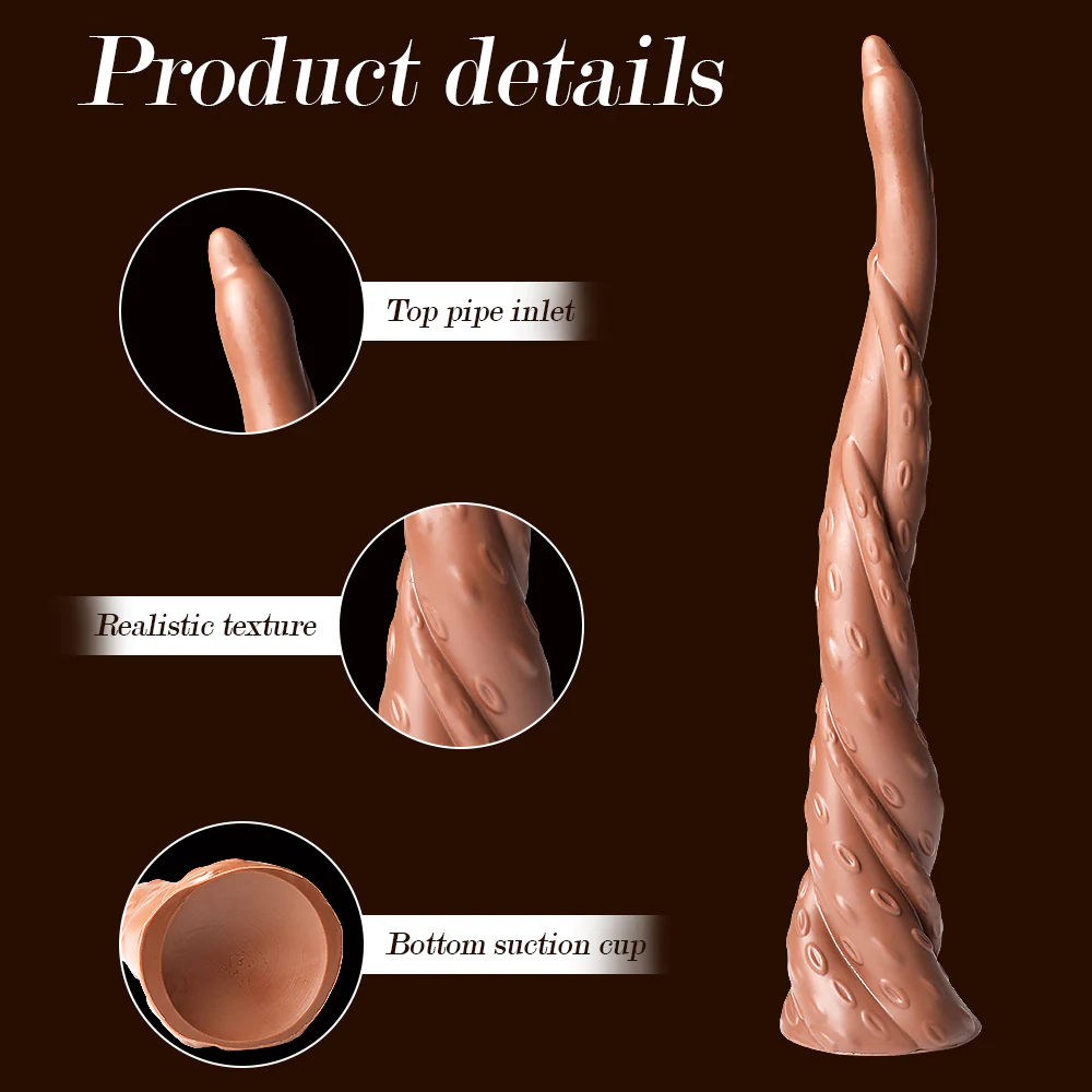 16 Inch Monster Spiral Design Super Long Dildo with Suction Base - Image 2