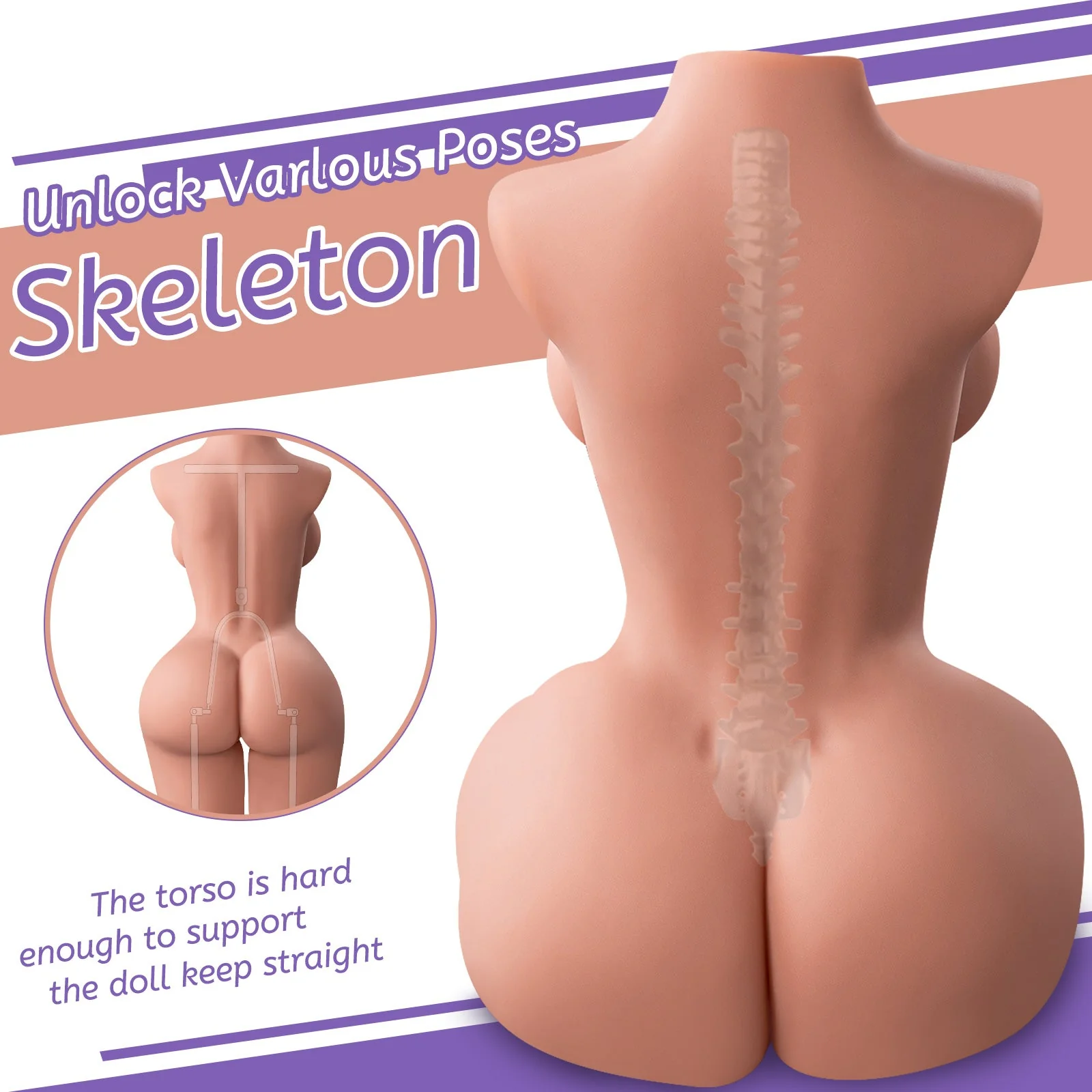 Quinn - 20.9LB Chocolate Sex Doll - Image 2