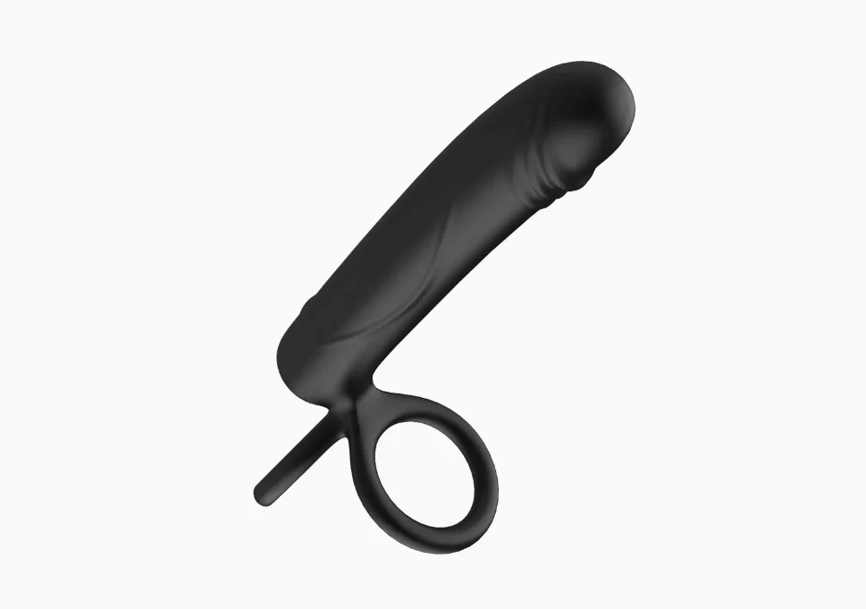 3-in-1 Vibrating Ring with Dildo – Perfect Adult Toy for Couples - Image 2