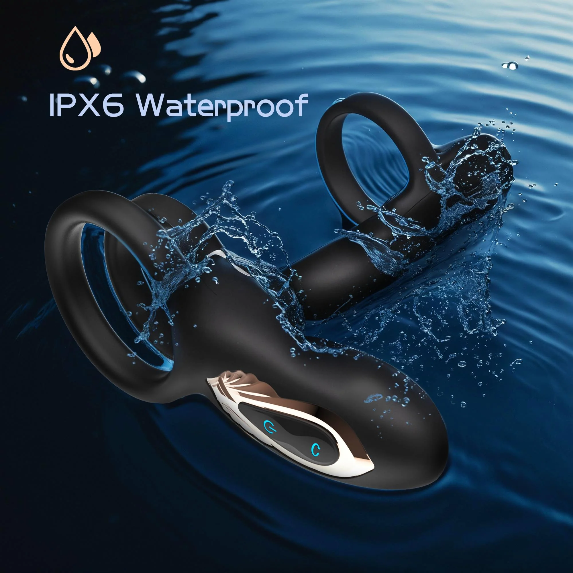 360° Twist Cock Ring – Penis & Testicle Stimulation, 10 Vibration Modes - Image 5
