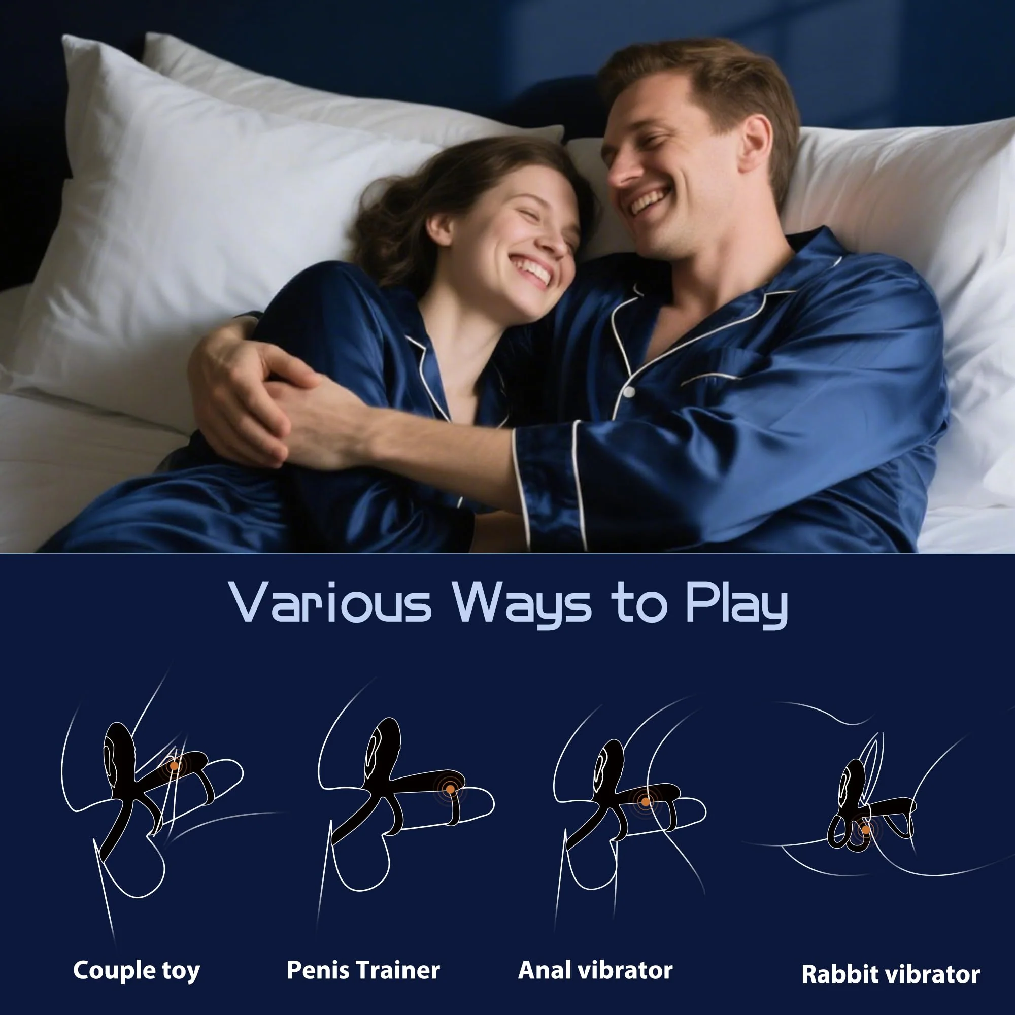 360° Twist Cock Ring – Penis & Testicle Stimulation, 10 Vibration Modes - Image 6