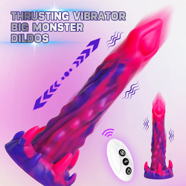 9.25 inches Remote-Controlled Thrusting Monster Dildo - Image 2