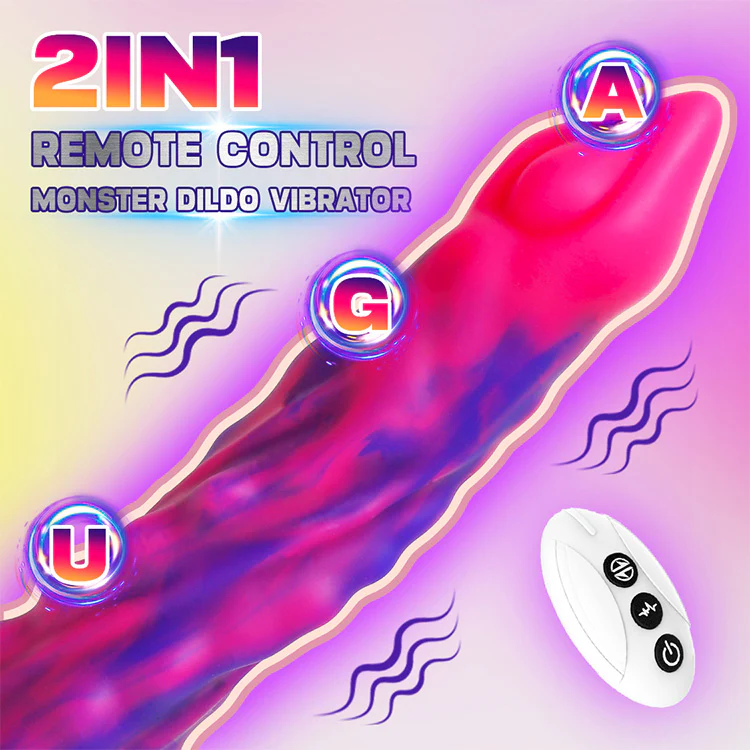 9.25 inches Remote-Controlled Thrusting Monster Dildo - Image 3