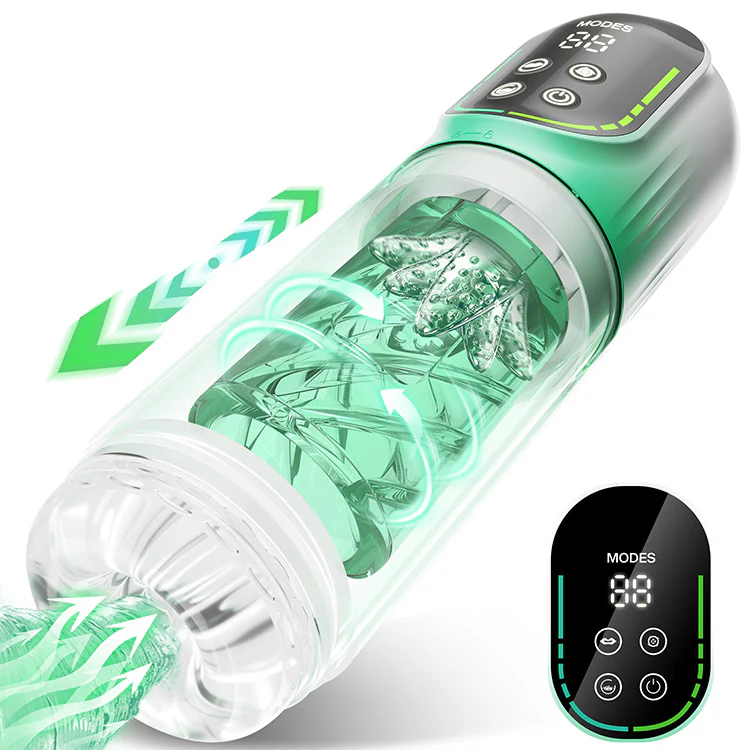 9-in-1 Male Masturbator with 7 Licking, Thrusting & Suction Modes