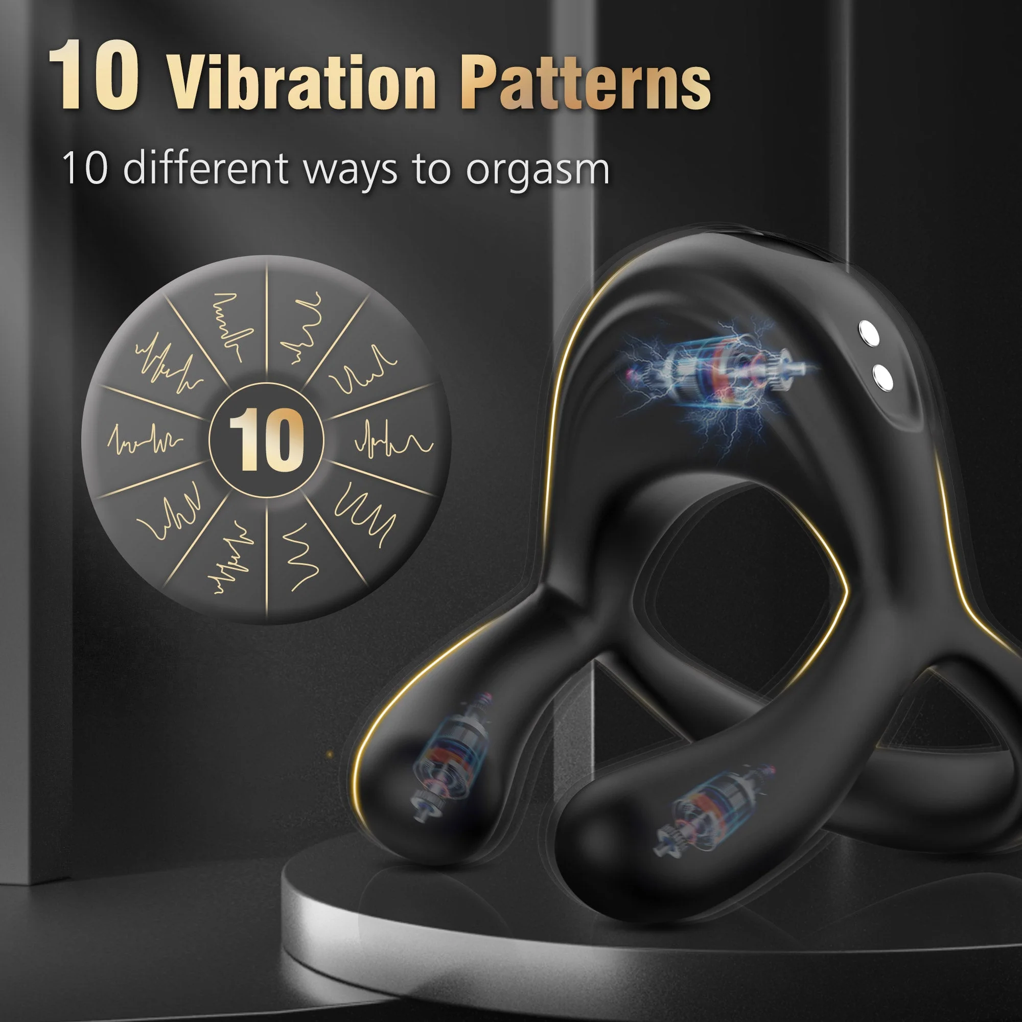 Adjustable Vibrating Cock Ring - Image 3