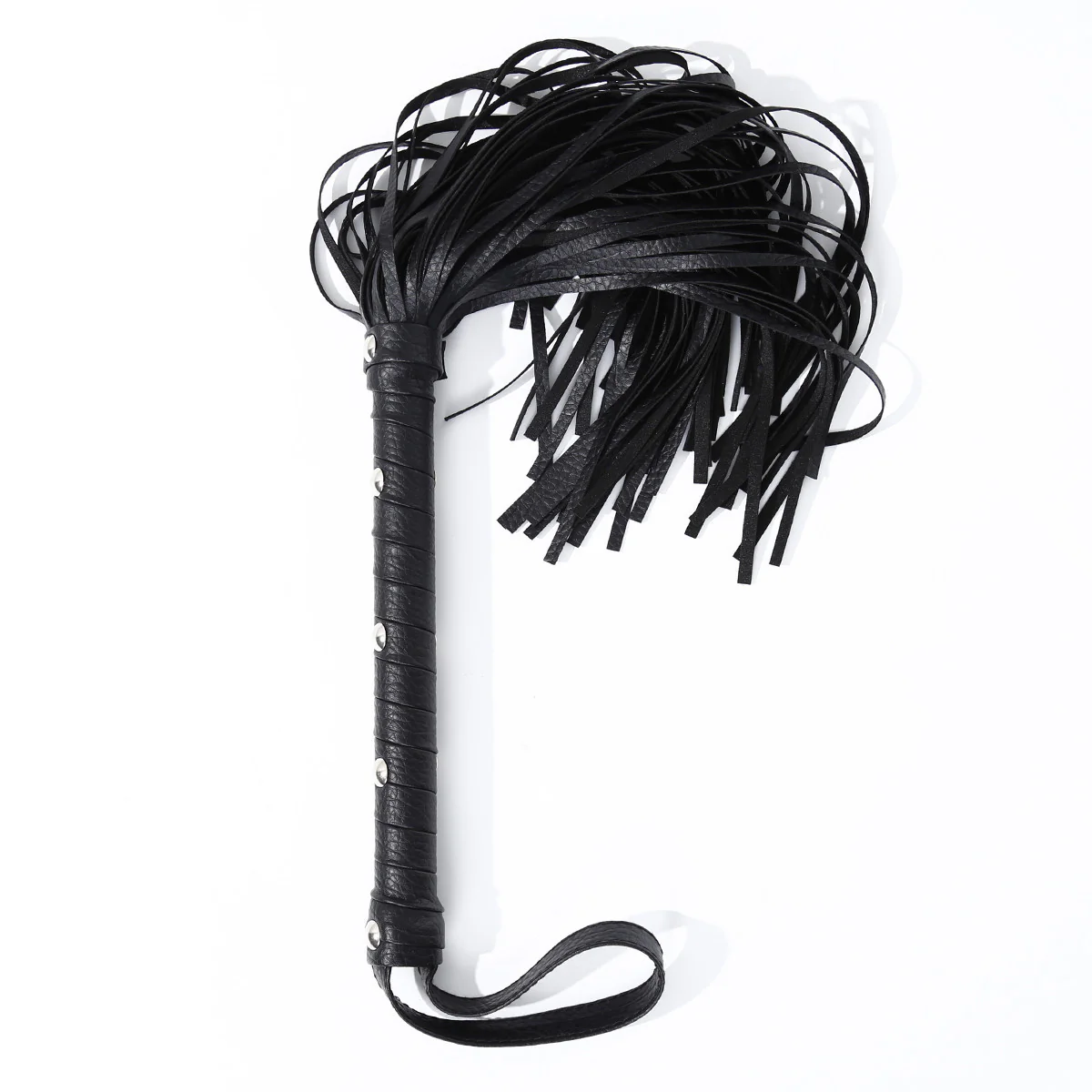 BDSM Leather Whip – Spiked Handle Flogger for Women & Couples - Image 2