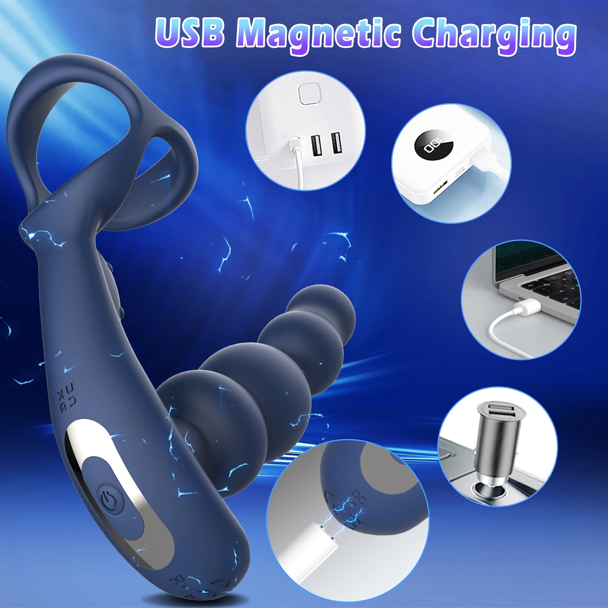 Rotating Prostate Massager Dildo - Vibrating & Waterproof - Image 6