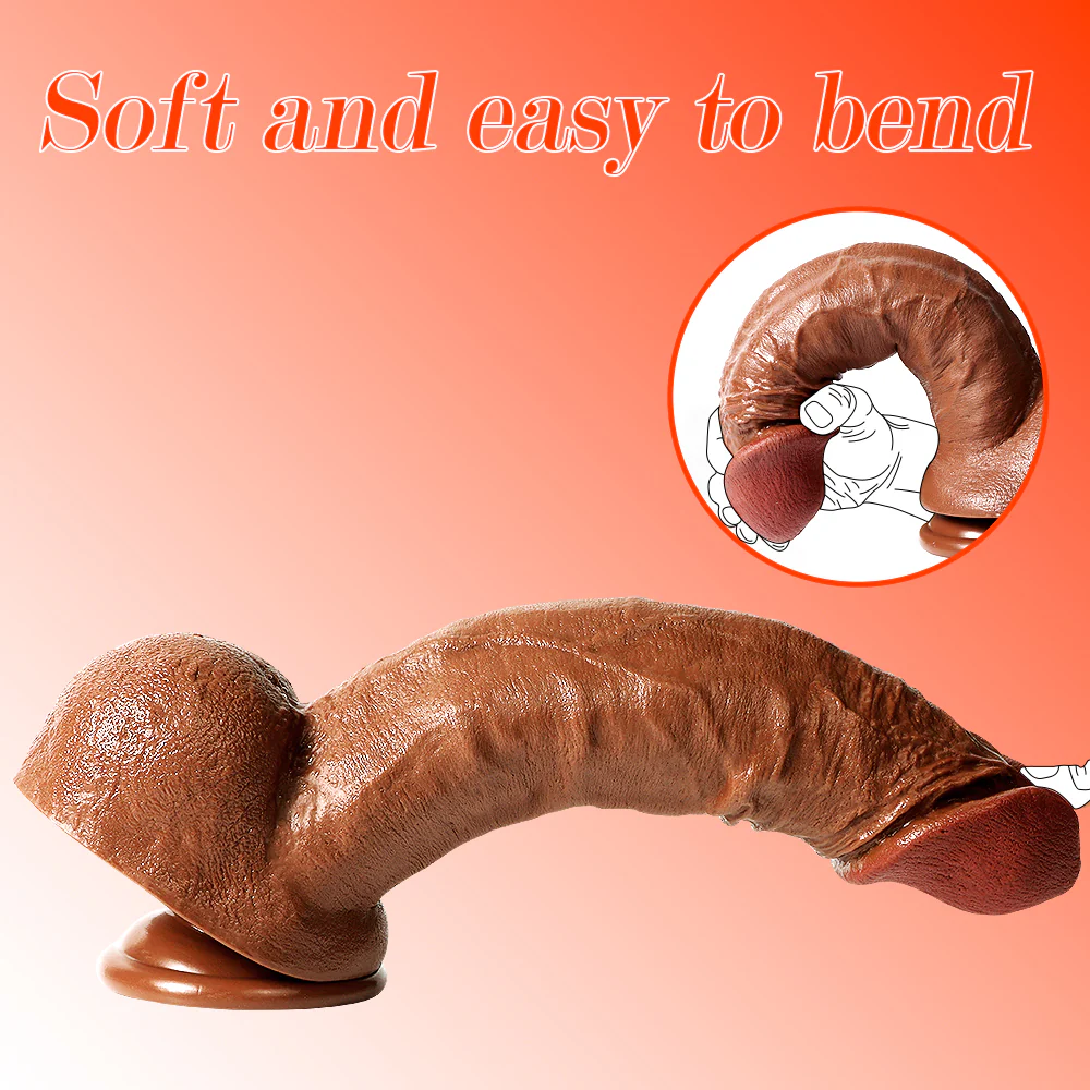 12.4 Inch Flexible Realistic Dildo with Suction Base - Image 5