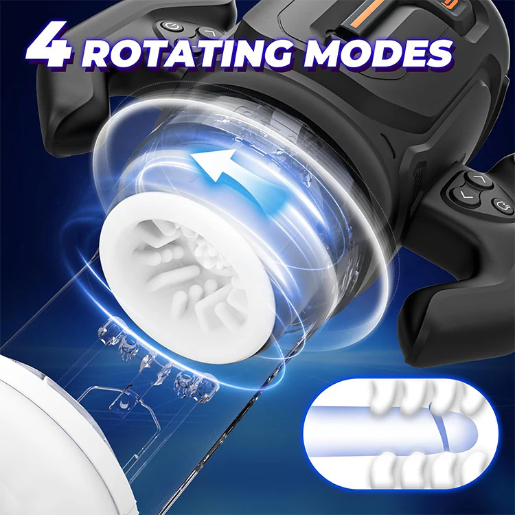 Dual-Action Thrusting & Rotating Male Masturbator - Image 3
