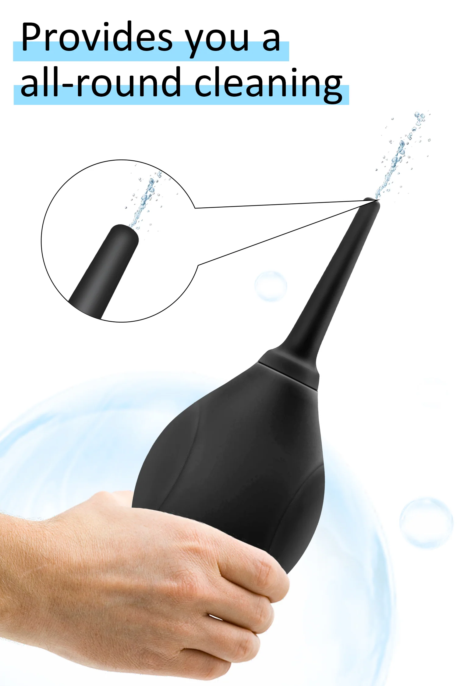 Enema Bulb – Black Silicone for Gentle Anal Cleaning - Image 4