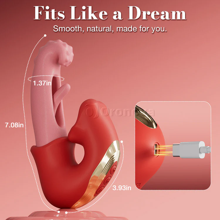 Flapping Clit Vibrator – Licking & Teasing Functions, Waterproof - Image 8