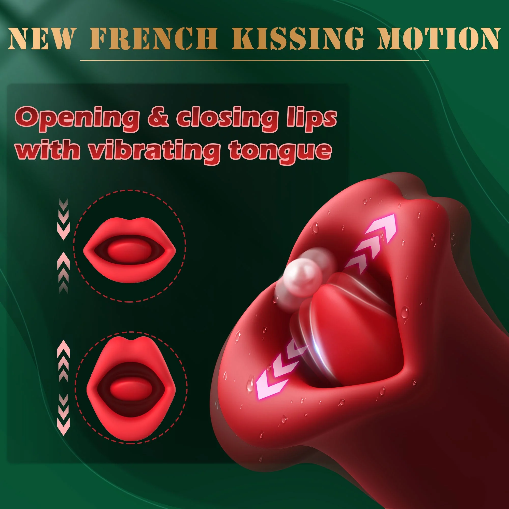 Kissing Sex Toy - Vibrating Tongue - Image 4