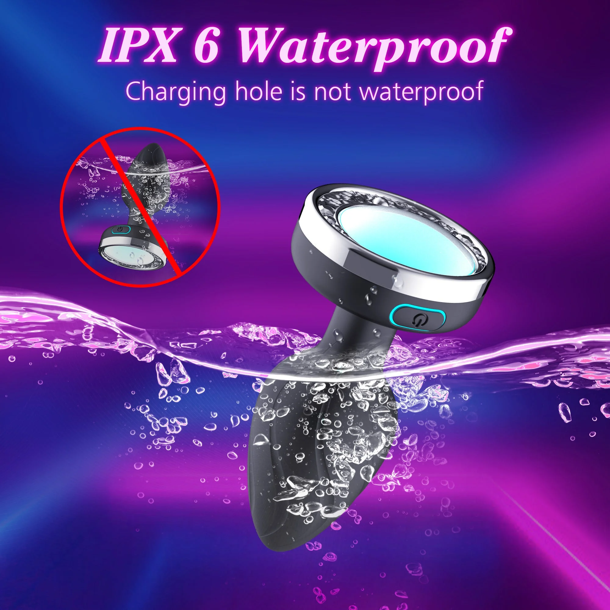 LED Anal Plug with Vibrations - Image 9