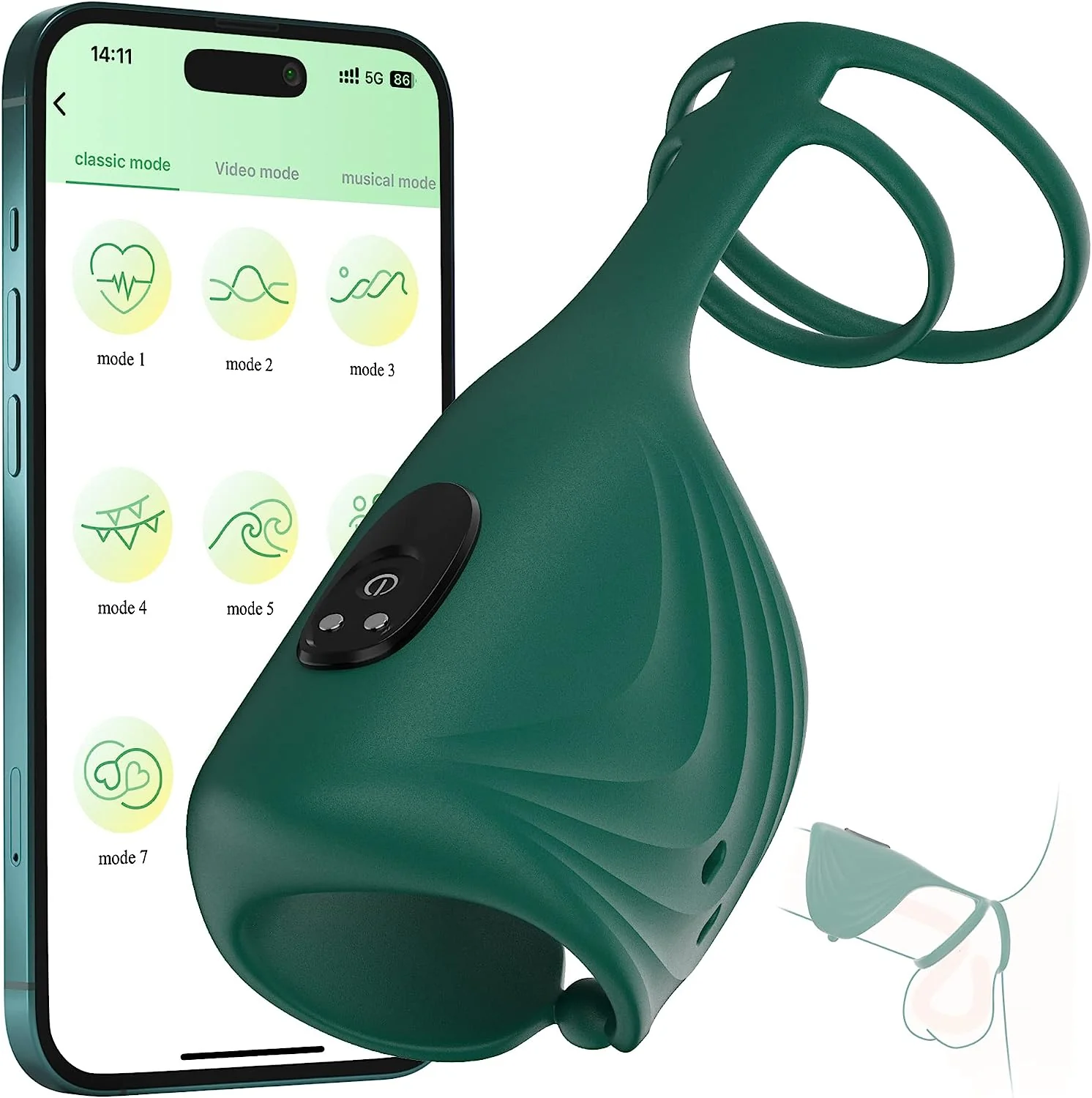 Penis Vibrating Vibrator - App Controlled & Cock Ring - Image 10