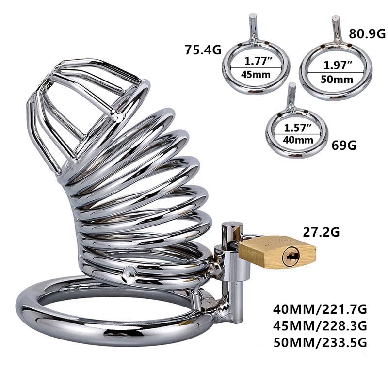 Male Chastity Cage - Padlock Design - Image 3