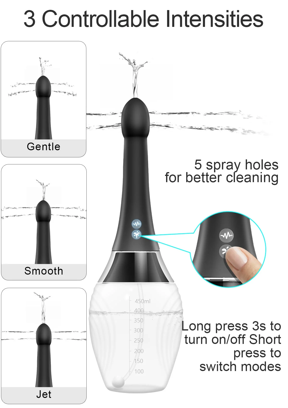 Enema Anal Douch - Vibrating & Spray - Image 5