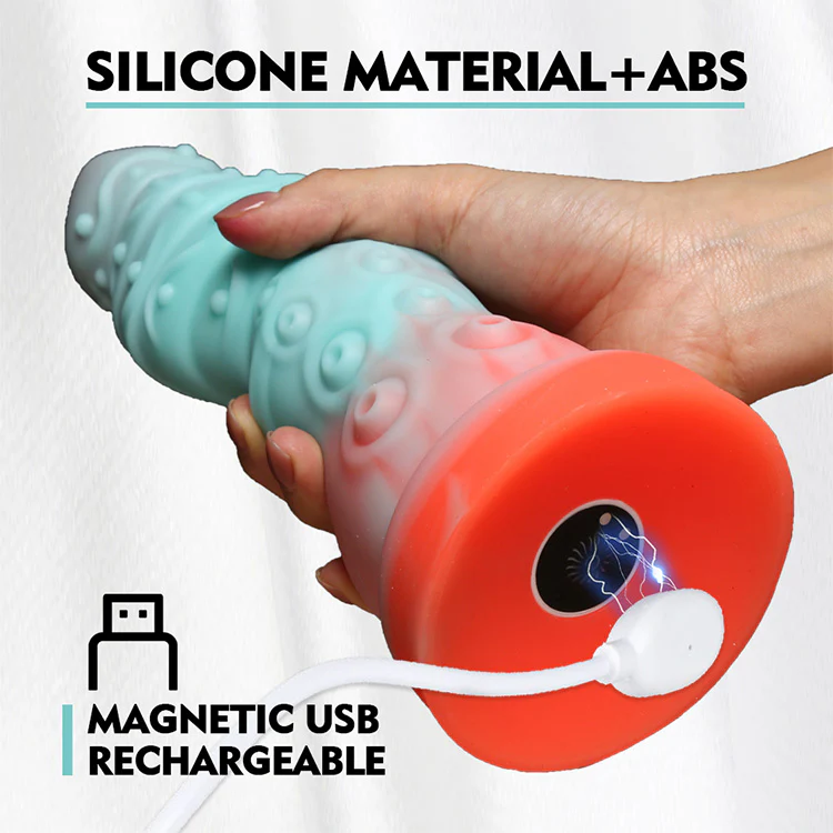 6.30 inch 16 cm Poseidon Pulse Remote Dildo - Image 6
