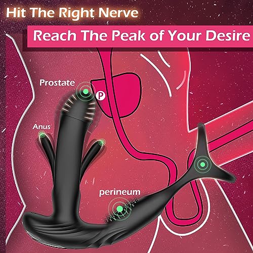 Flapping Anal Dildo Massager - Vibration & Cock Ring - Image 5