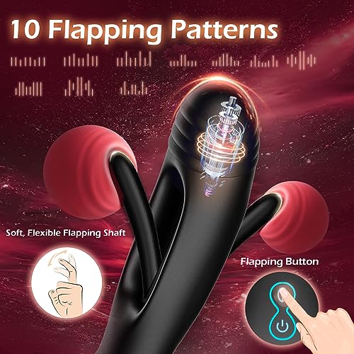 Flapping Anal Dildo Massager - Vibration & Cock Ring - Image 6