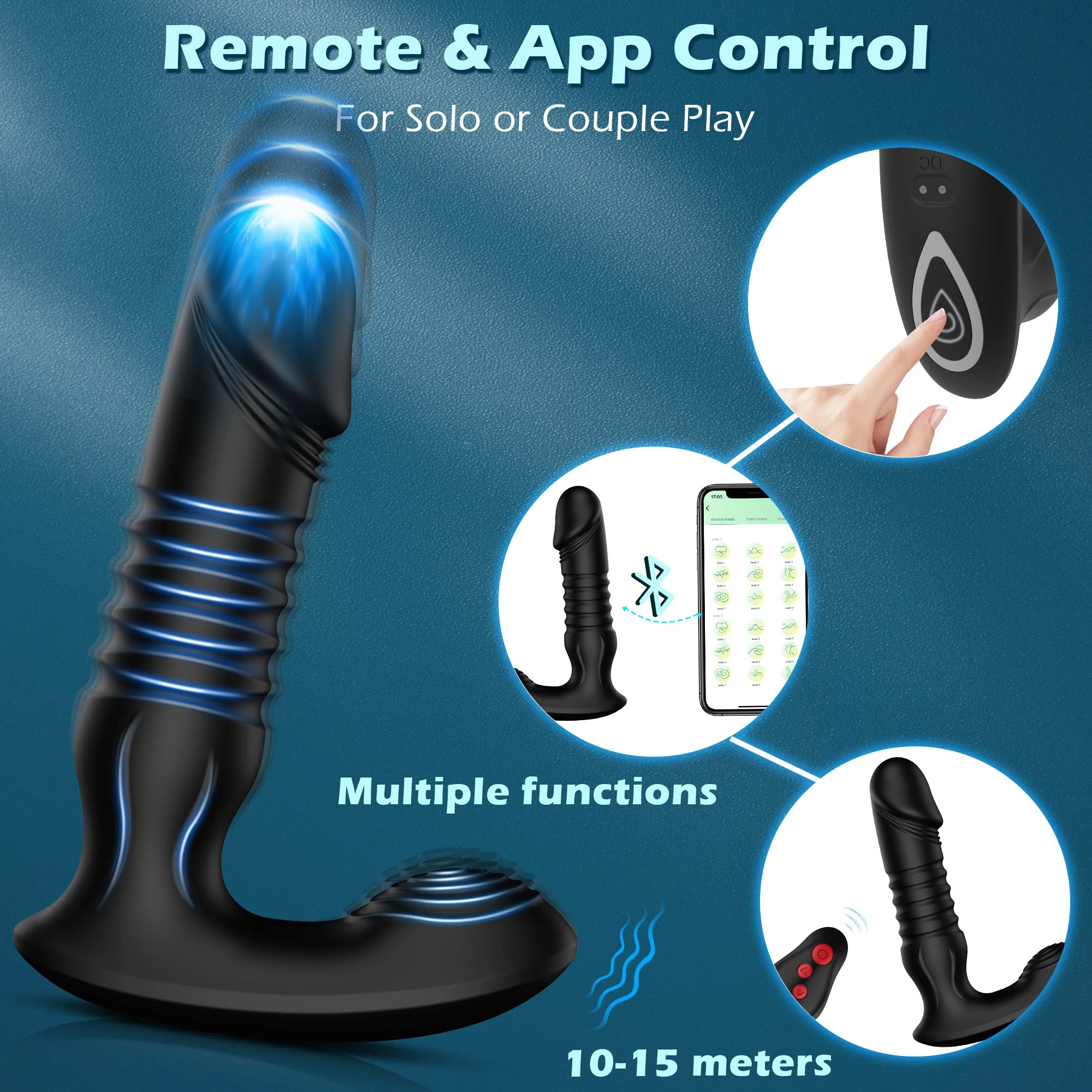 Prostate Massager with Thrusting Vibration - Image 5