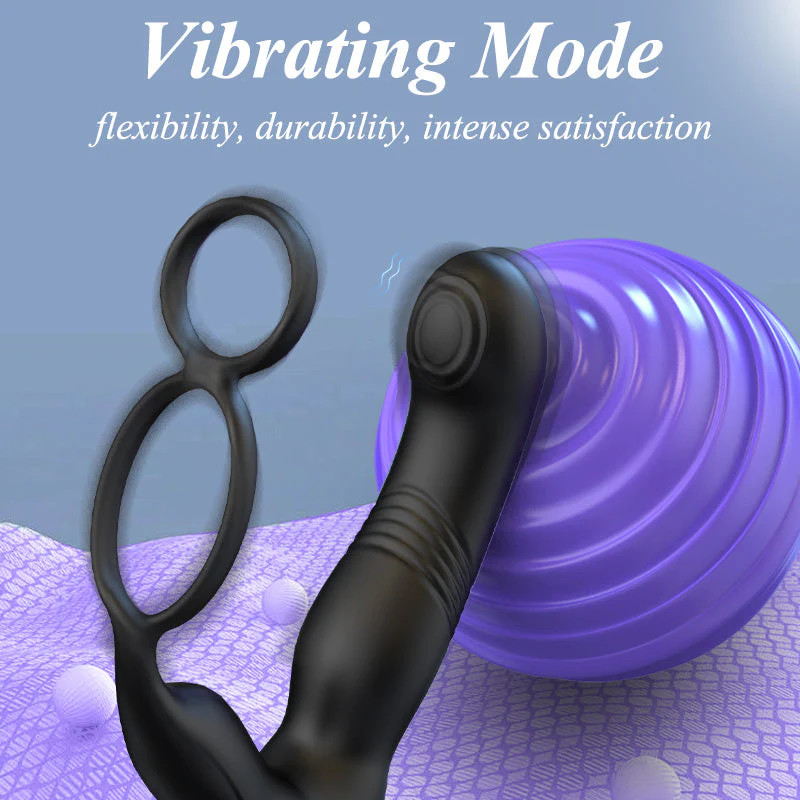 Thrusting Prostate Massager - Tapping & Vibrating Modes - Image 4