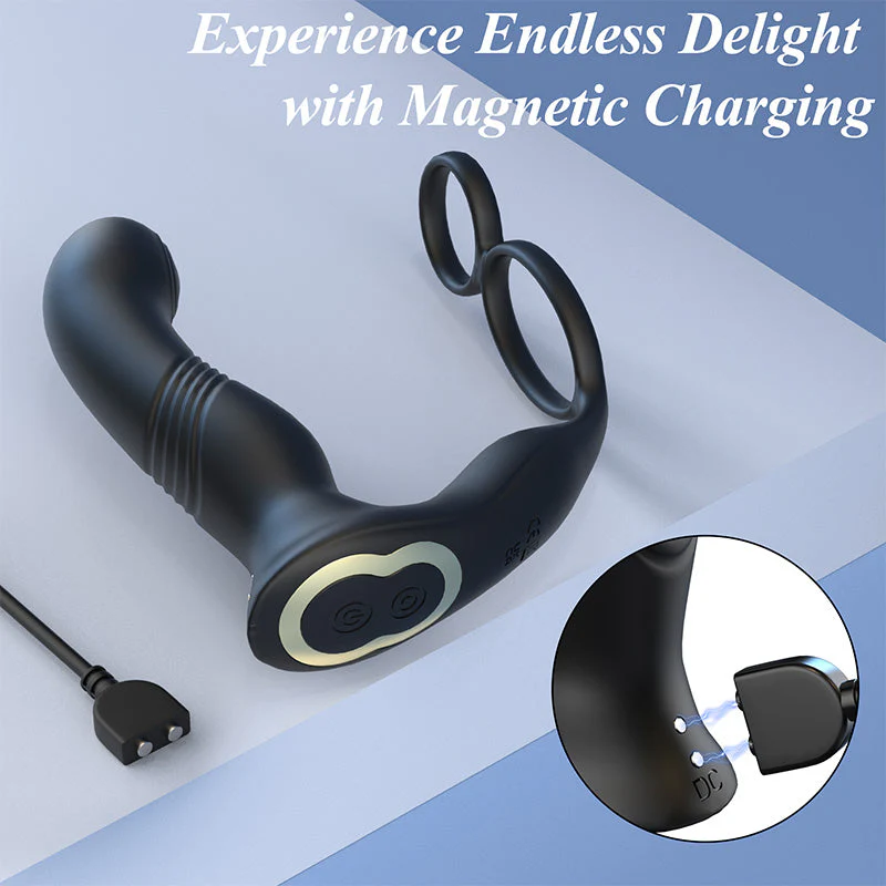 Thrusting Prostate Massager - Tapping & Vibrating Modes - Image 6