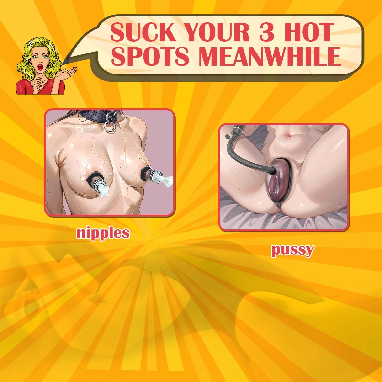 Pussy & Clitoral Pump Set – 2 Vagina Pumps with Nipple Suckers - Image 2