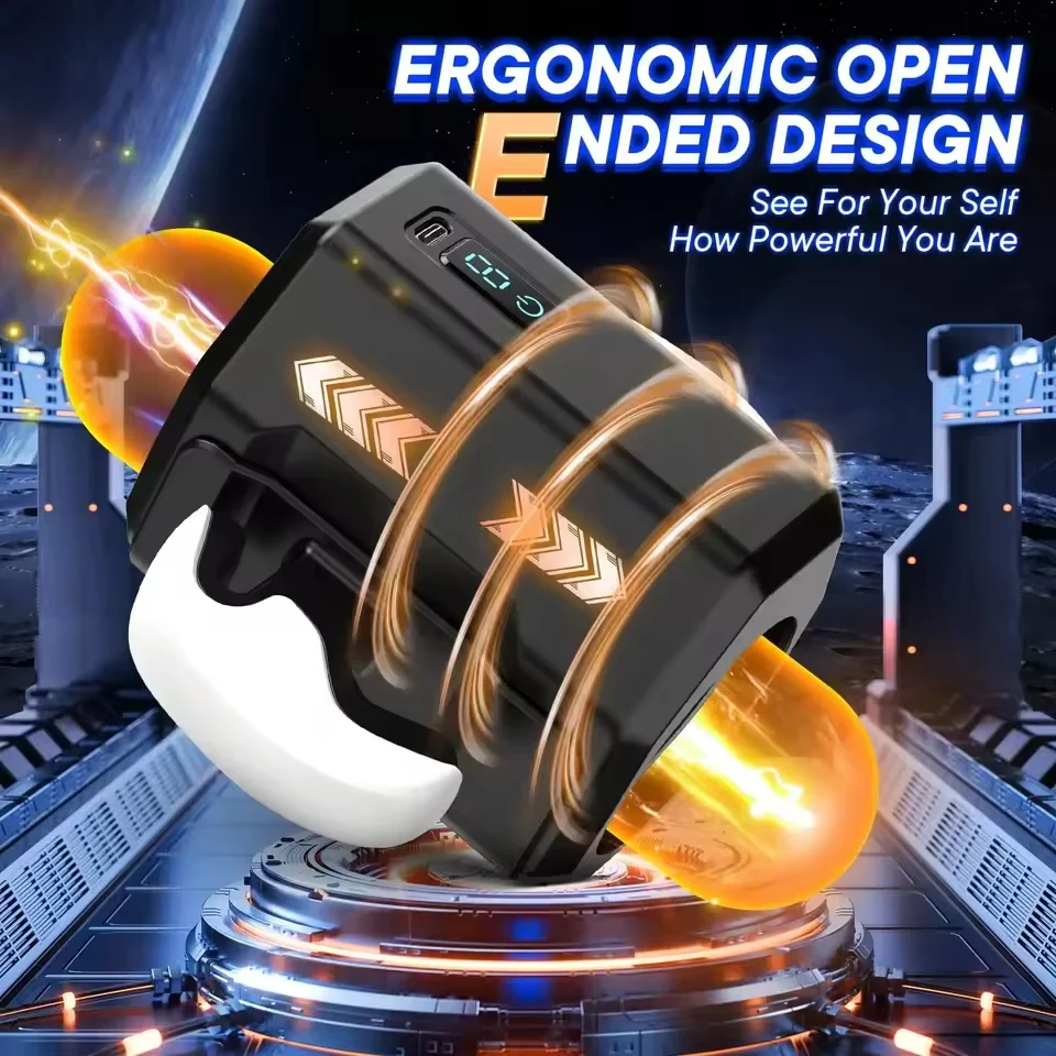 Rechargeable Male Masturbator – Open-Ended Stroker with Thrust & Rotation - Image 3