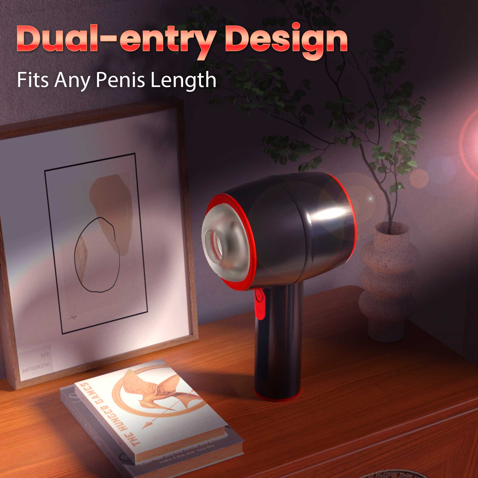 Auto Thrusting Male Masturbator - Vibrating & Handled - Image 3