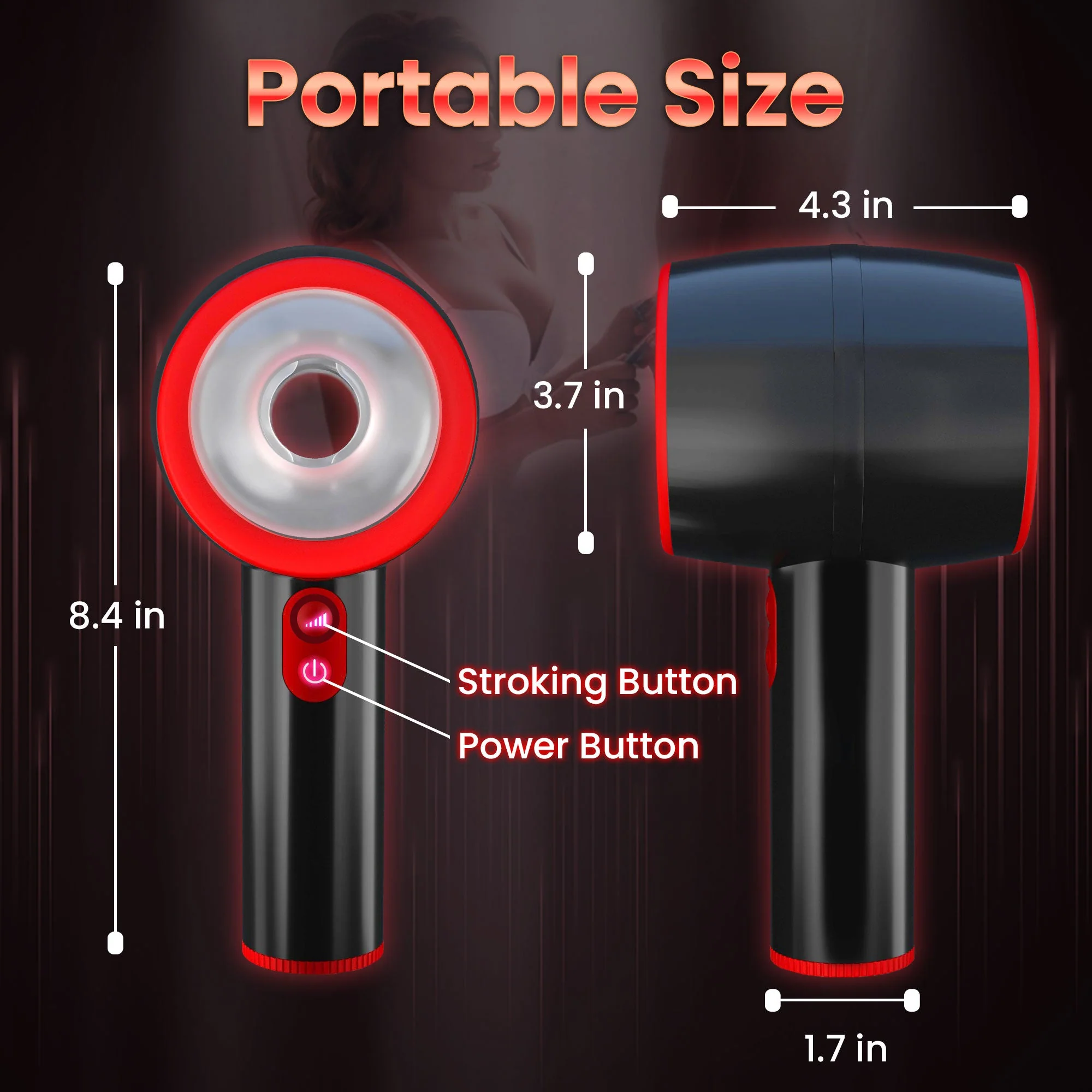Auto Thrusting Male Masturbator - Vibrating & Handled - Image 9