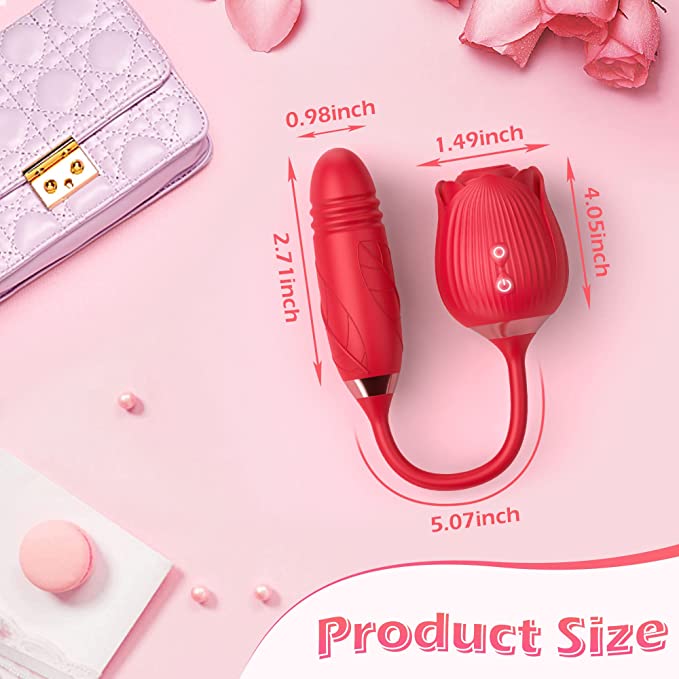 Evangeline - Rose Vibrator with Suction & Thrusting - Image 7