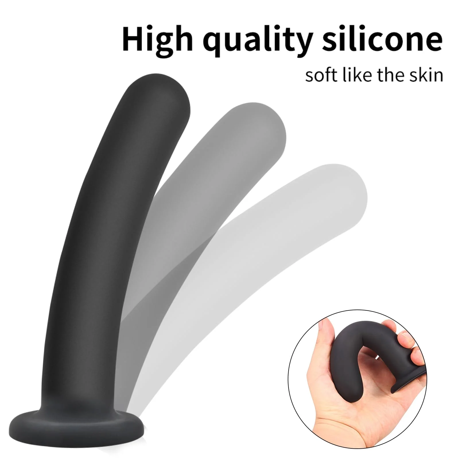 Silicone Anal Plug Kit with Suction Base for Prostate & G-Spot Play - Image 2