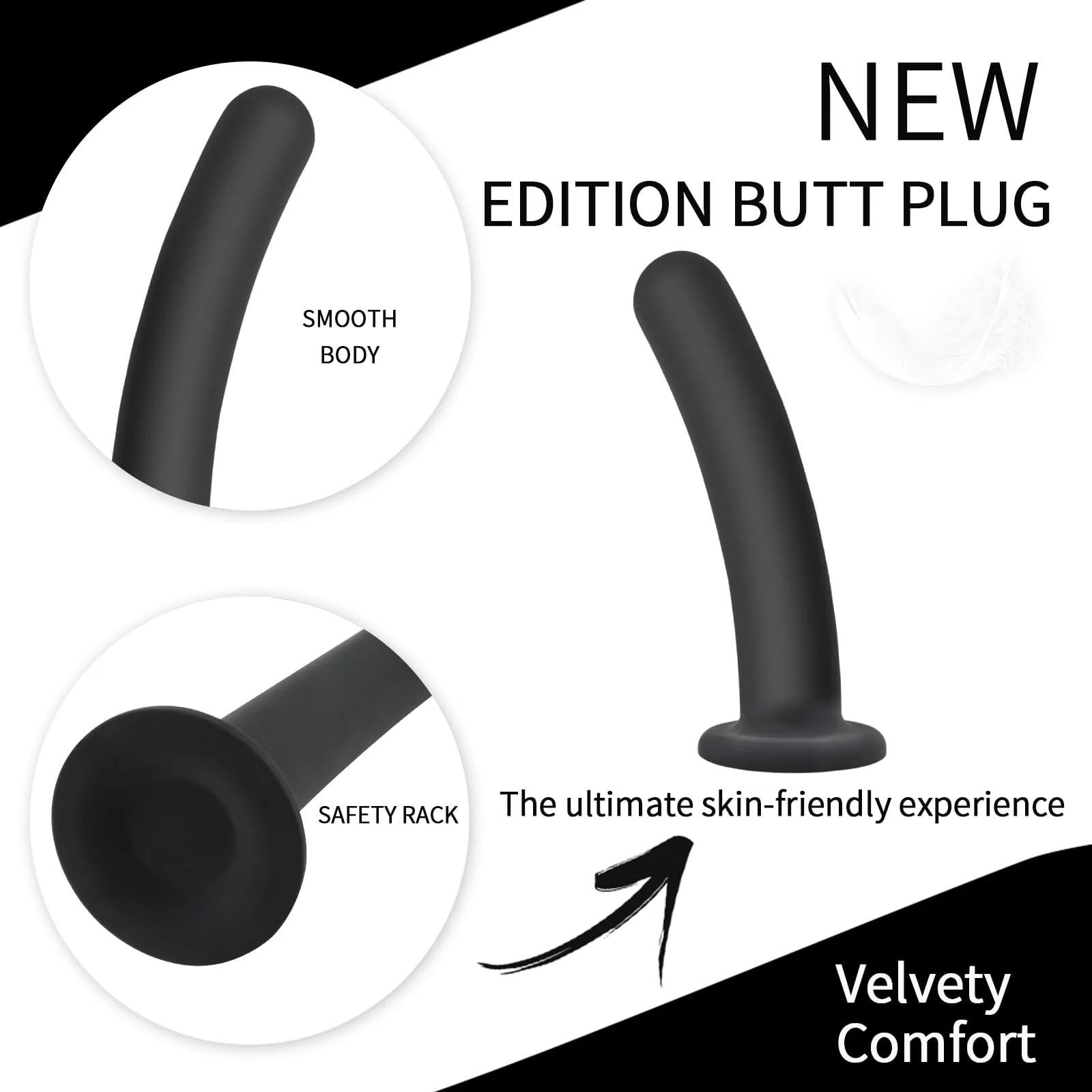 Silicone Anal Plug Kit with Suction Base for Prostate & G-Spot Play - Image 3
