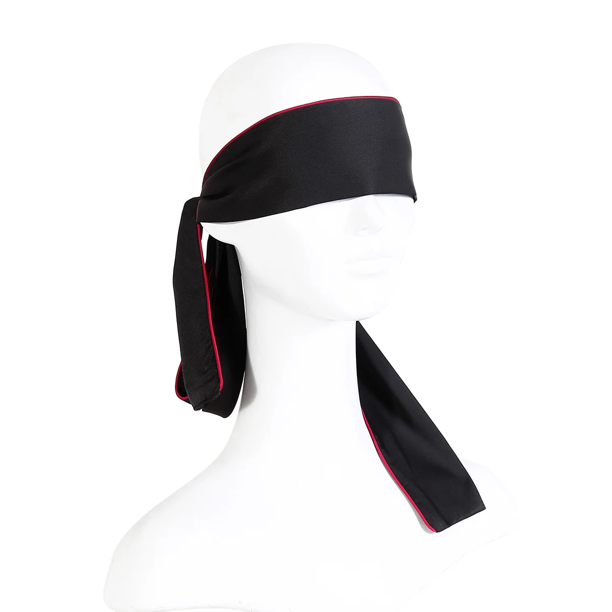 Silk Black Eye Mask for Bondage Play - Image 2