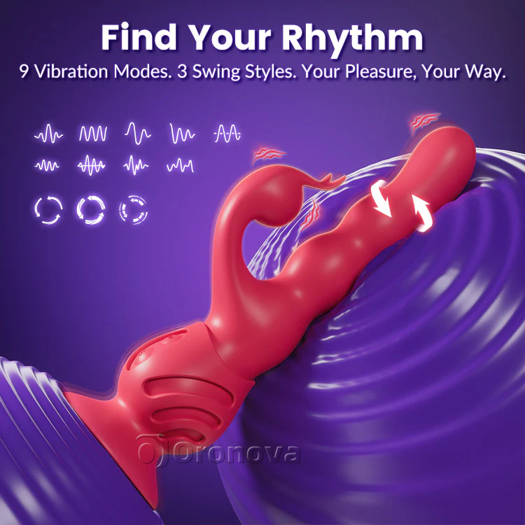 Suction Cup Vibrator—Dual Stimulation for Clitoris and G-Spot, Waterproof - Image 4