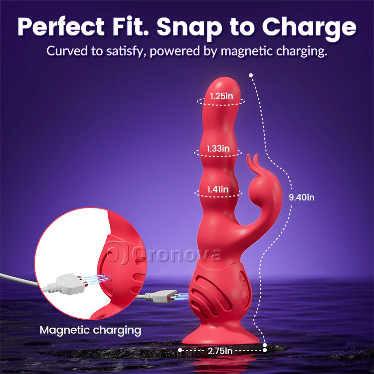 Suction Cup Vibrator—Dual Stimulation for Clitoris and G-Spot, Waterproof - Image 8