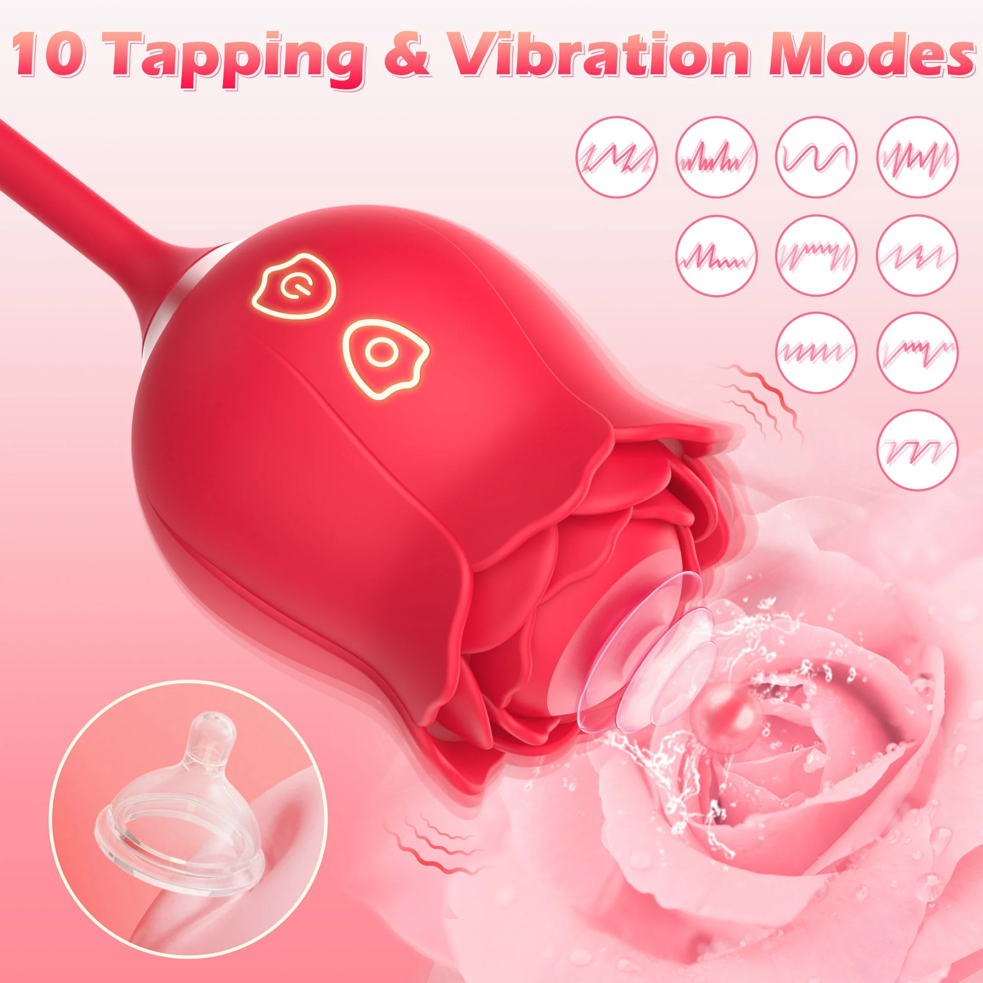 Rose Thrusting Vibrator - Sucking & Vibrating - Image 3
