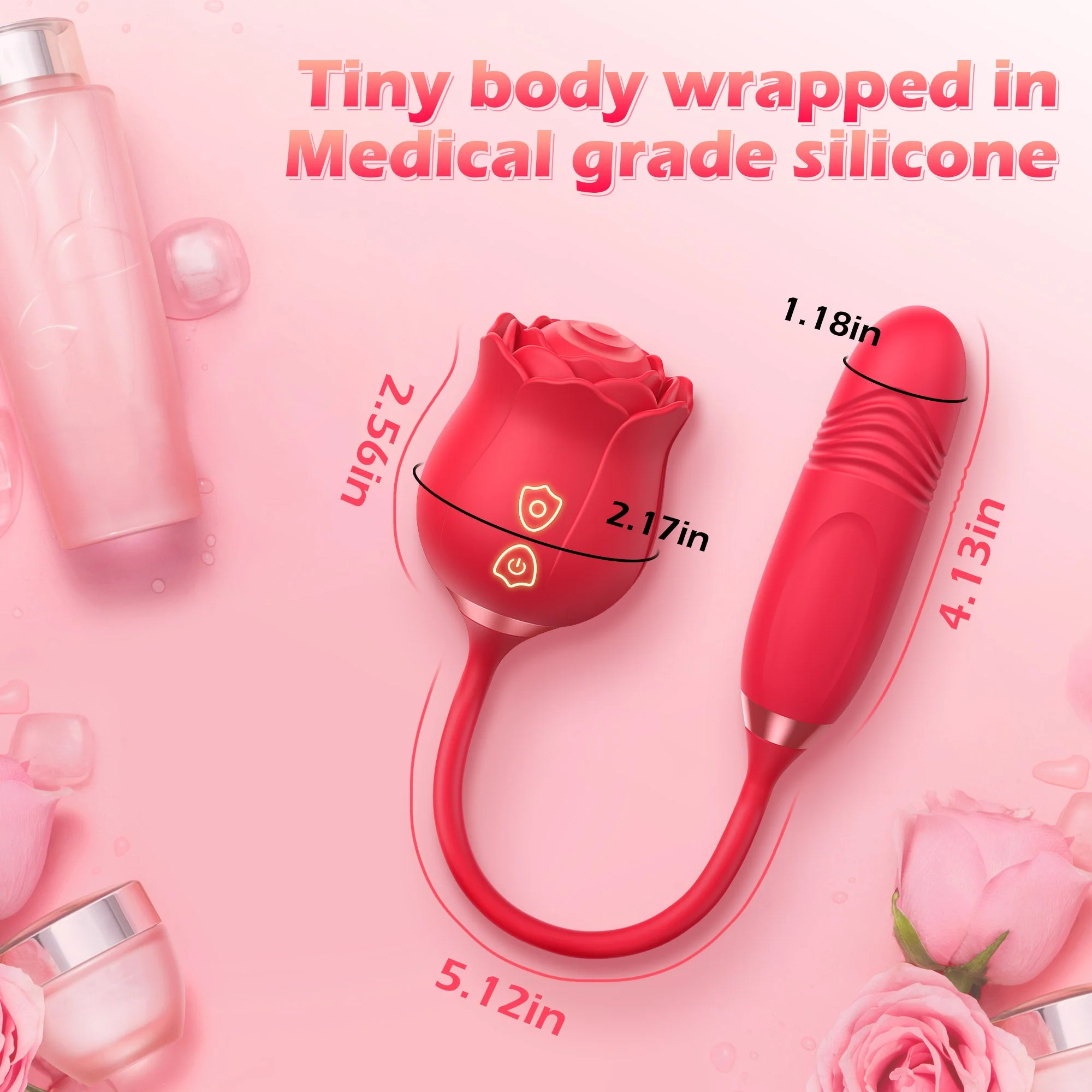 Rose Thrusting Vibrator - Sucking & Vibrating - Image 6
