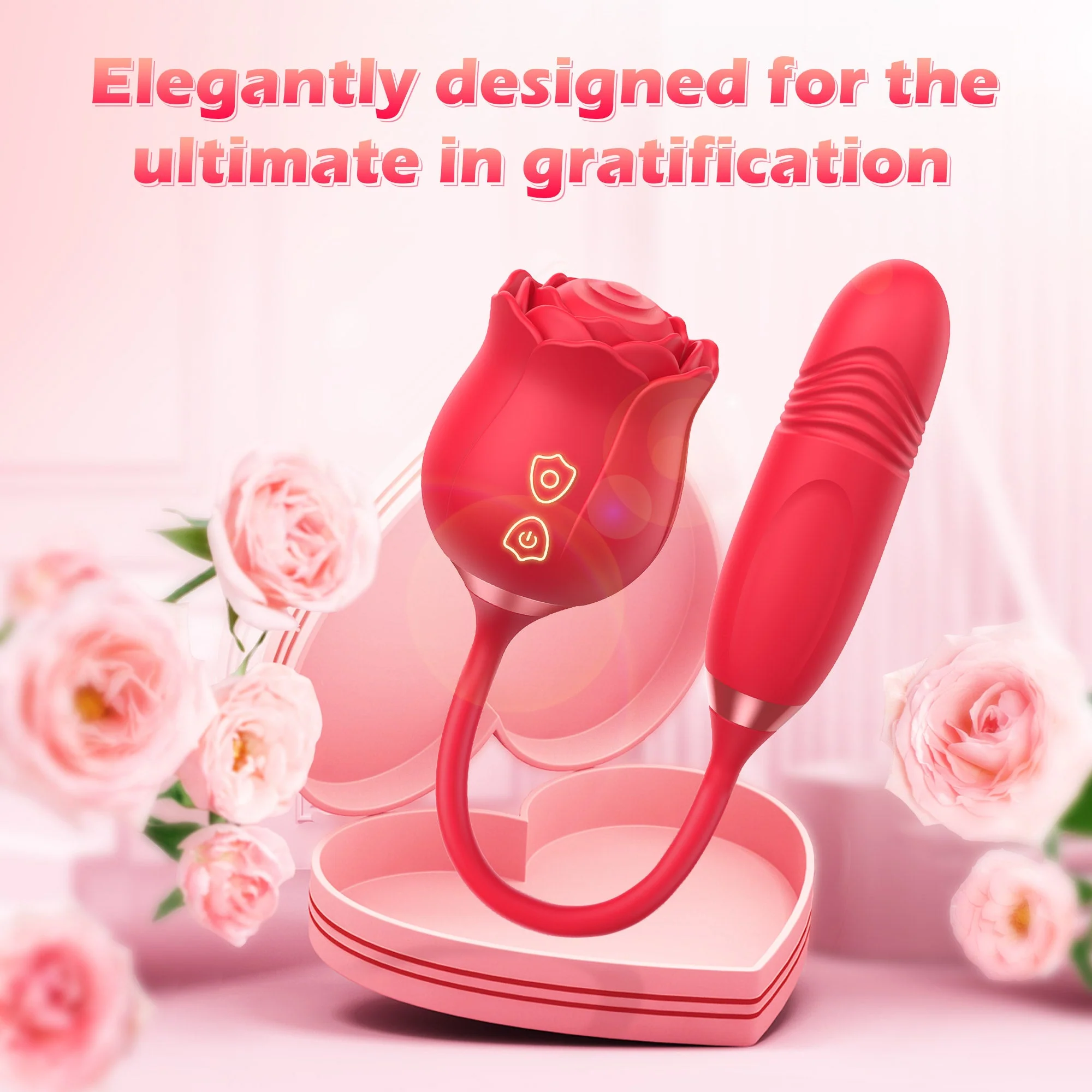 Rose Thrusting Vibrator - Sucking & Vibrating - Image 8