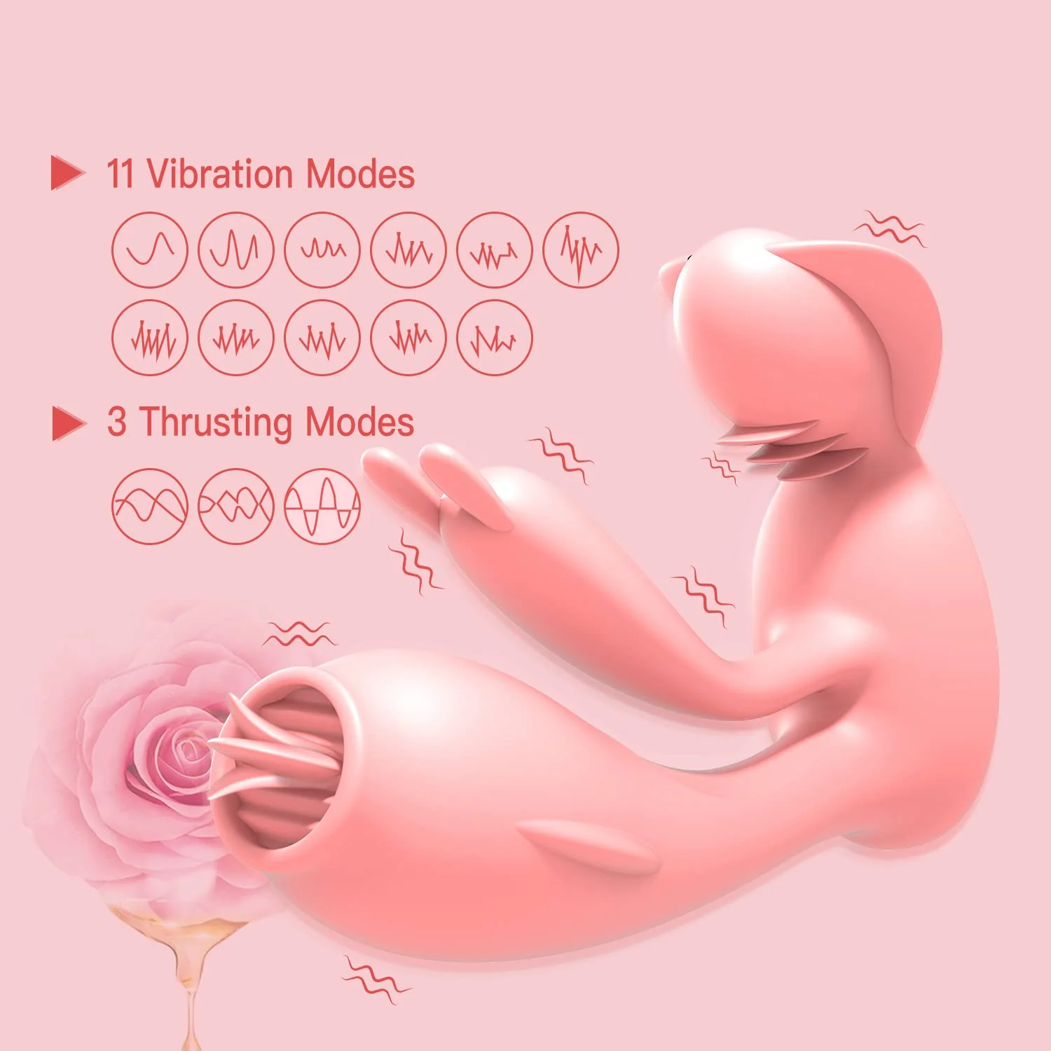 Rabbit Thrusting Vibrator - 3 Motors & App Control - Image 3