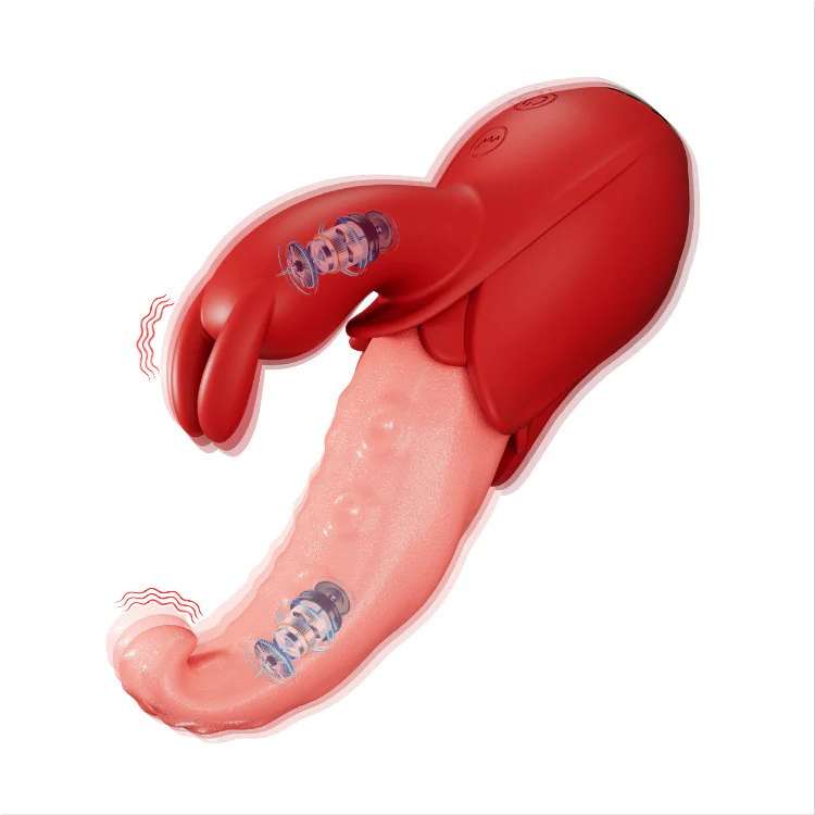 Tongue vibrator 10 modes, dual point stimulation, silent design - Image 3