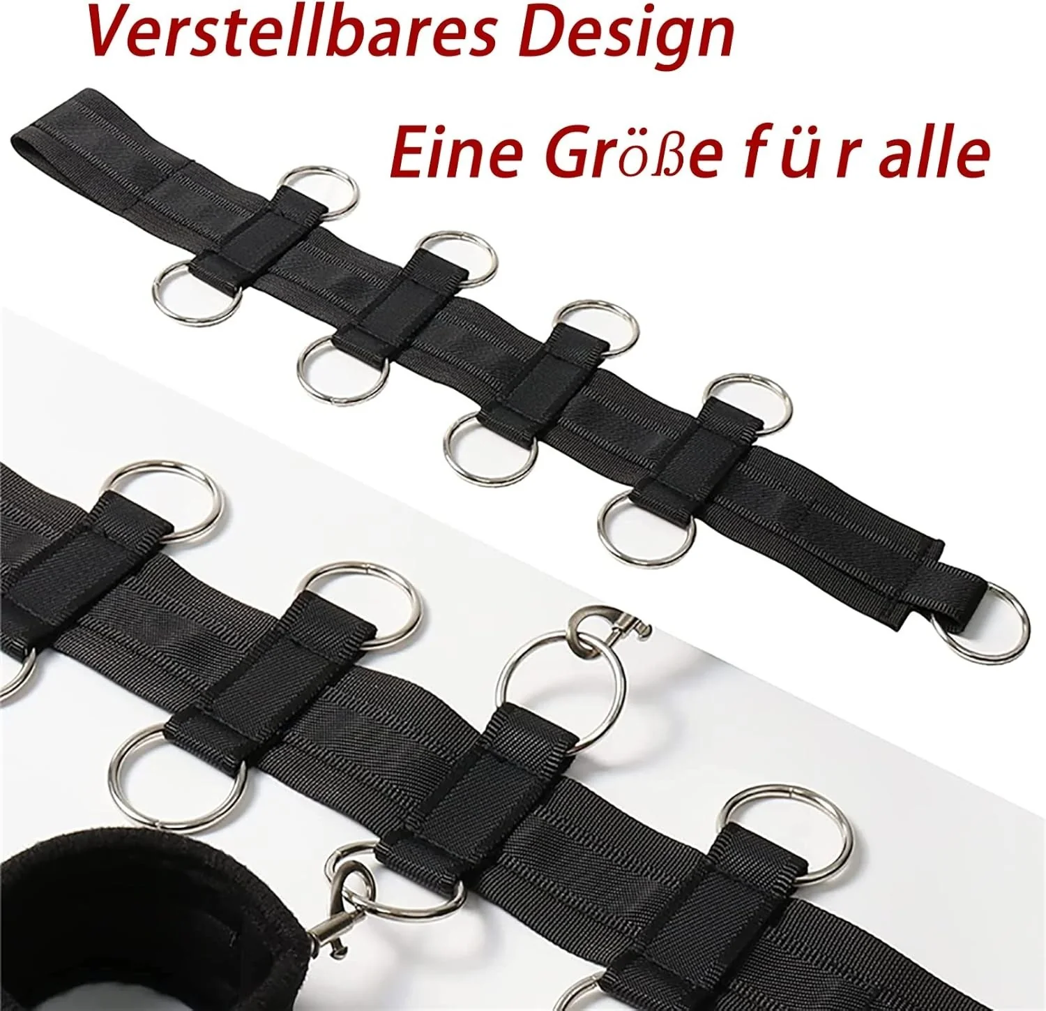 Ultimate bondage set with adjustable collar and handcuffs - Image 3