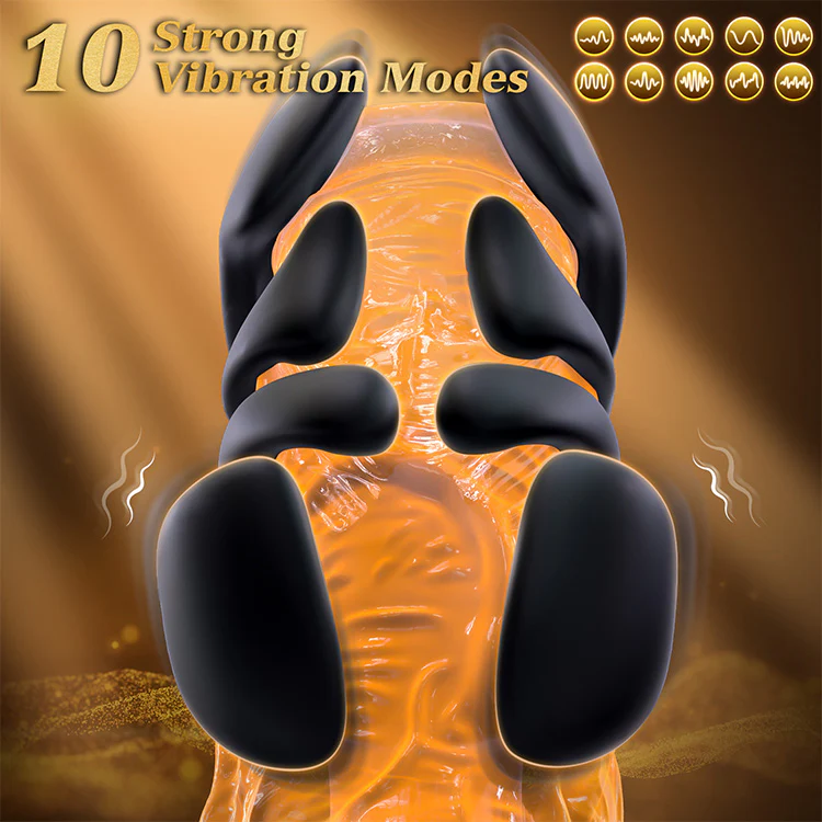 Unique Handheld Male Masturbator with 10 Vibration Modes - Image 2