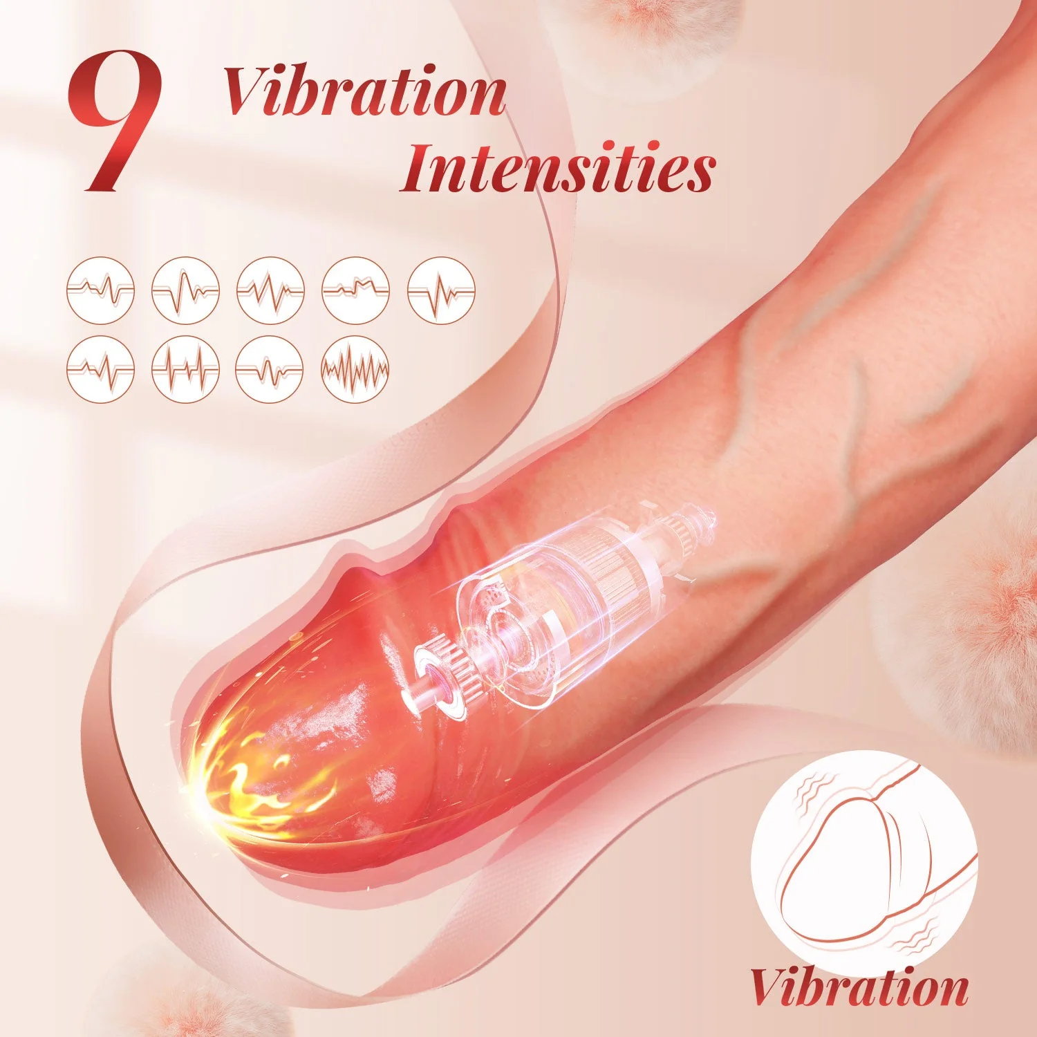 Penis Sleeve Cock Ring - Vibrating & App Contolled - Image 3