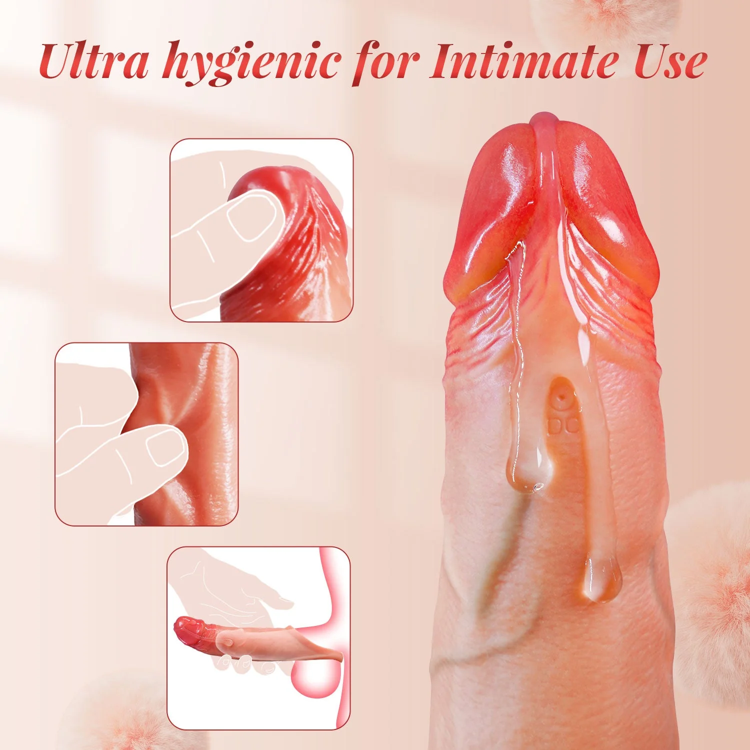 Penis Sleeve Cock Ring - Vibrating & App Contolled - Image 5