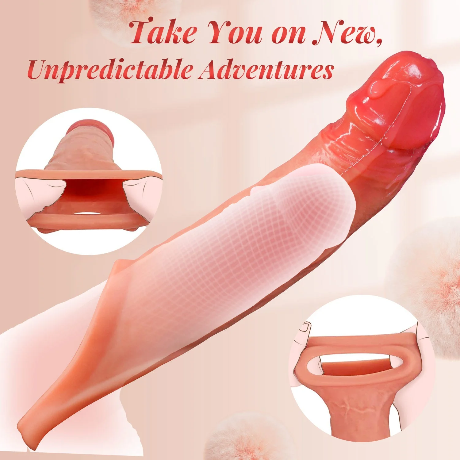 Penis Sleeve Cock Ring - Vibrating & App Contolled - Image 6