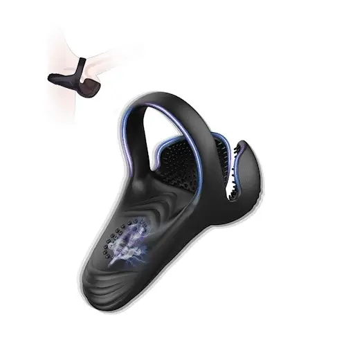 Vibrating Cock Ring for Penis, Balls & Perineum Stimulation